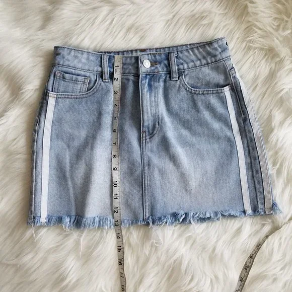Pacsun Denim Mini Skirt Size 25 - Picture 11 of 11
